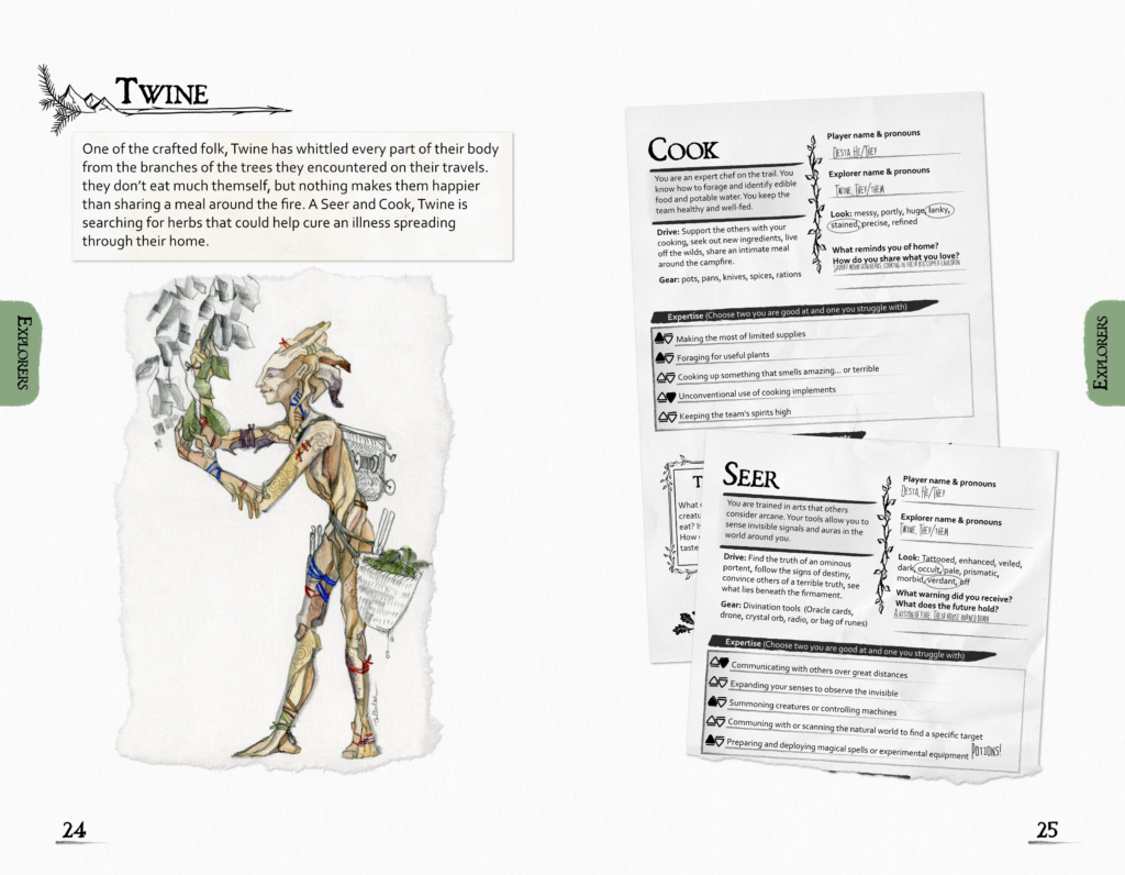 A sample explorer, Twine, showing their playbooks, description, and art